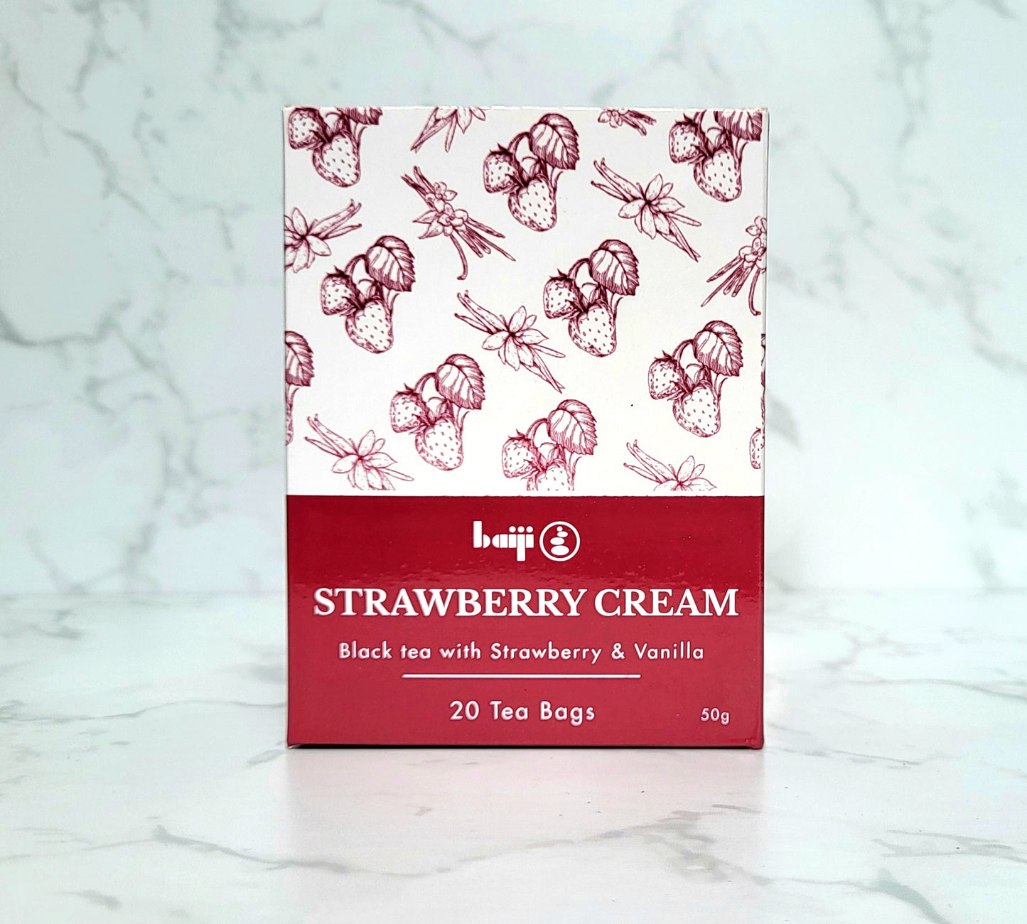 Strawberry Cream Tea | Strawberry and Vanilla Black Tea 20 teabags